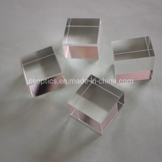Vidro óptico de banda larga/sílica fundida prisma de cubo dielétrico divisor de feixe de 19,8 mm para personalizado (aprovado pela RoHS)